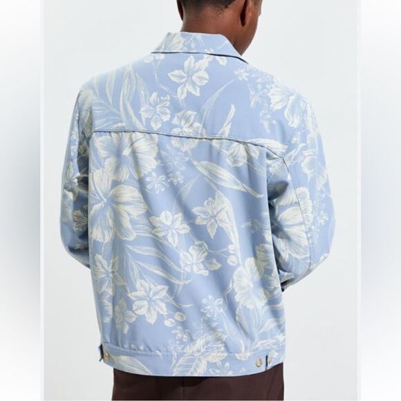 Urban Outfitters Floral Harrrington Hawaiian Lightweight Western Bomber Size XL - Picture 2 of 16